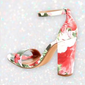 🆕 NEW Bamboo Frenzy Floral Heeled Sandals